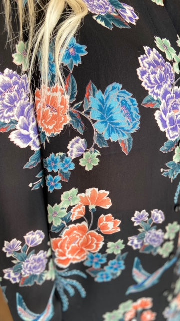 JOHNNY WAS Silk Floral Blouse (S) NWT!