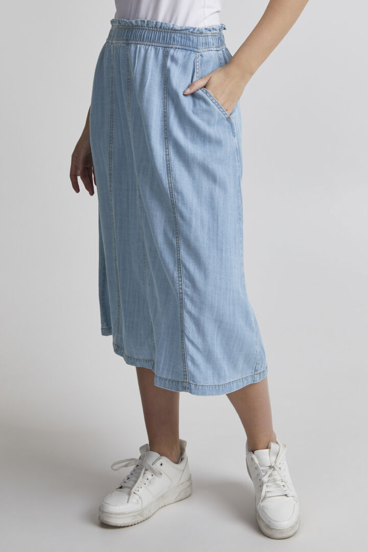 B YOUNG Chambray Skirt