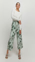 B YOUNG Leaf Print Crop Pant