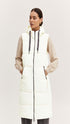 BYOUNG Long Puffer Vest - Birch