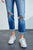 NEW! High Rise Cuffed Straight Jeans!