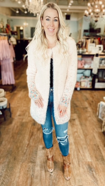 SELFIE COUTURE Pink Cardigan (M)