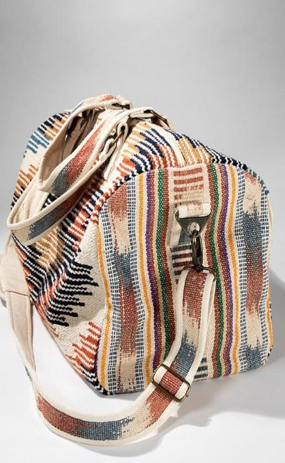 NEW! Handmade Desert Rose Ethnic Pattern Duffel Bag!