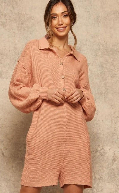 NEW! Ribbed Knit Romper