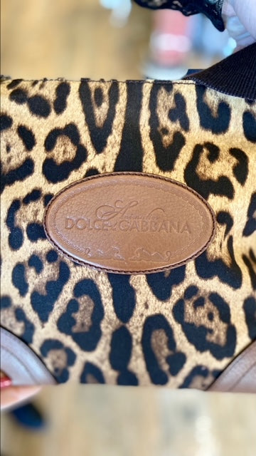 DOLCE & GABBANA Leopard Crossbody Bag