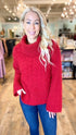 SLEEPING ON SNOW (Anthropologie) Red Sweater (S) NWT!
