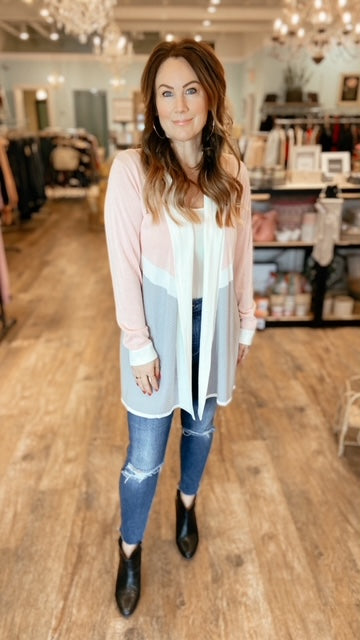 BYLYSE Pink Cardigan (L) NWT!