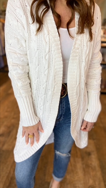 BBJ BLUES Cable Cardigan (M)