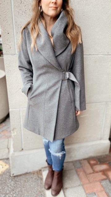FRENCH CONNECTION Grey Coat (8)