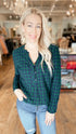 TALBOTS Plaid Top (M)