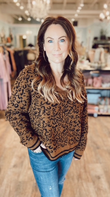 LINE Leopard Sweater (S)