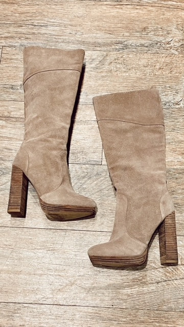 BCBG Sand Suede Tall Boots (8)