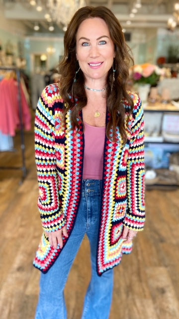 G&RGEOUS Patchwork Cardigan (Fit S/M)