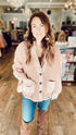 LISTICLE Pink Teddy Jacket/Sweater (M)