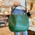 COACH Green Leather Handbag