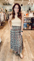 B YOUNG FOR EVER Print Maxi Skirt
