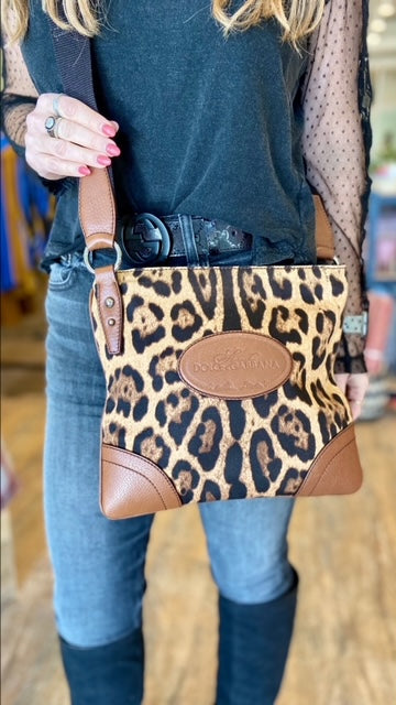 DOLCE & GABBANA Leopard Crossbody Bag