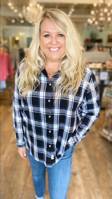 ROOTS Plaid Shirt (XL)