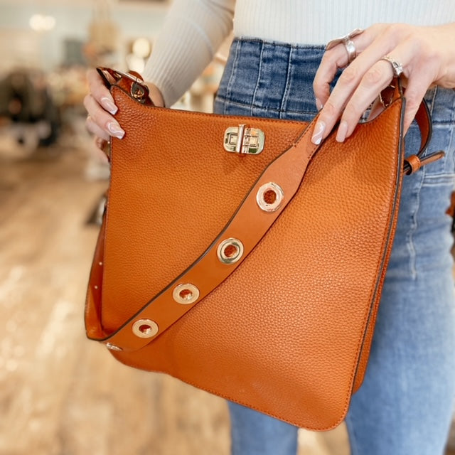 MICHAEL KORS Orange Leather Handbag