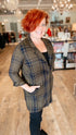 ZARA Plaid tunic/jacket (L)