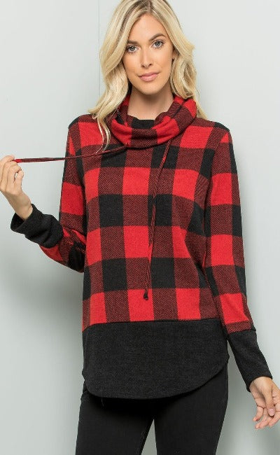 NEW! Buffalo Check Plaid Turtleneck