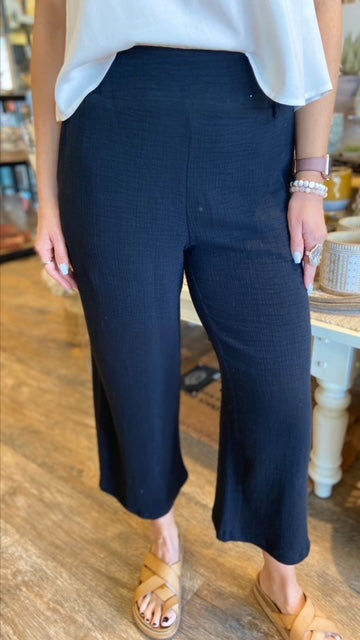 RD STYLE Cotton Guaze Crop Pant