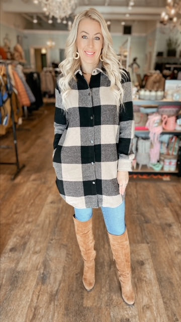 BB DAKOTA Plaid Shacket (S)