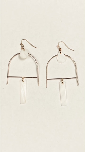 NEW! FRUG Mother Of Pearl Earrings