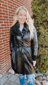 DANIER Leather Belted Coat (XS)