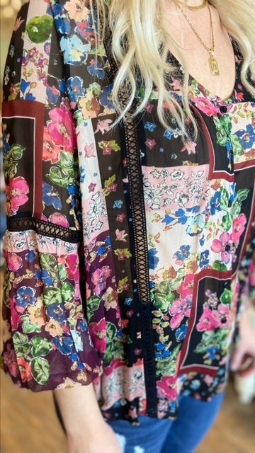 JOHNNY WAS Floral Top (XS/S) NWT!