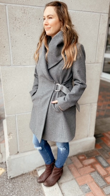 FRENCH CONNECTION Grey Coat (8)