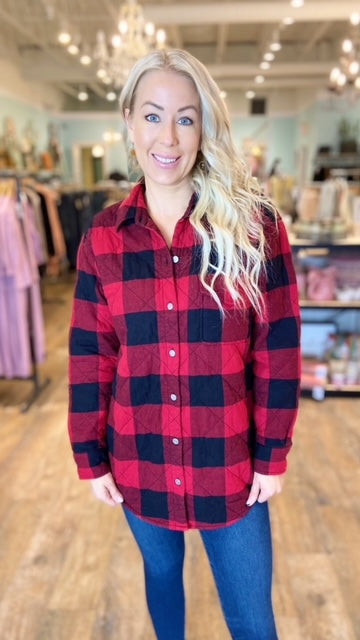 WILFRED FREE Buffalo Check Jacket/Shirt (S)