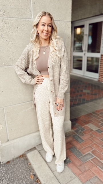 NEW! Cozy High Rise Knit Pant!