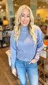 NEW! PINK MARTINI Blue Sweater