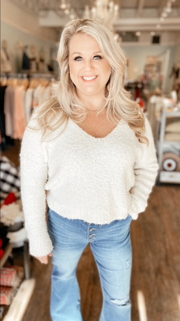 FREE PEOPLE V-Neck Sweater (S)