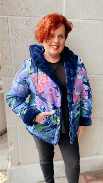 CLAIRE DESJARDINS Reversible Coat (L) NWT!