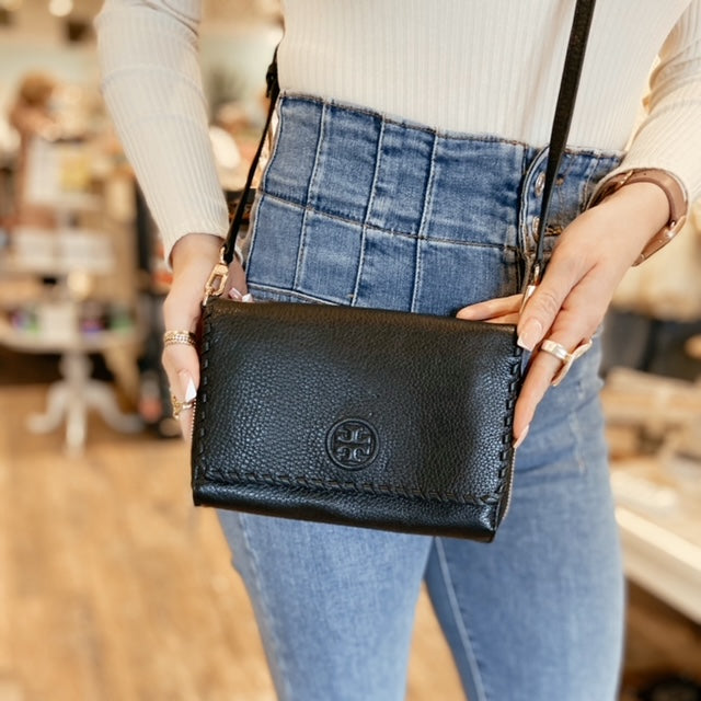 TORY BURCH Leather Wallet Crossbody