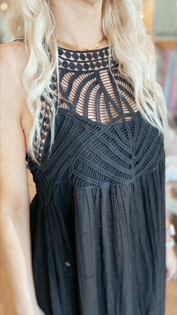 B YOUNG Forever Crochet Maxi