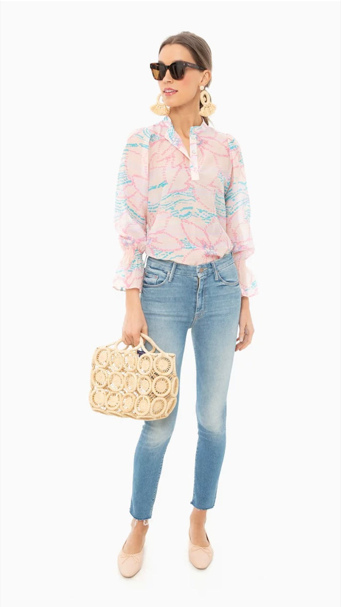 MOTHER High Waisted Looker Ankle Fray Jeans (29)
