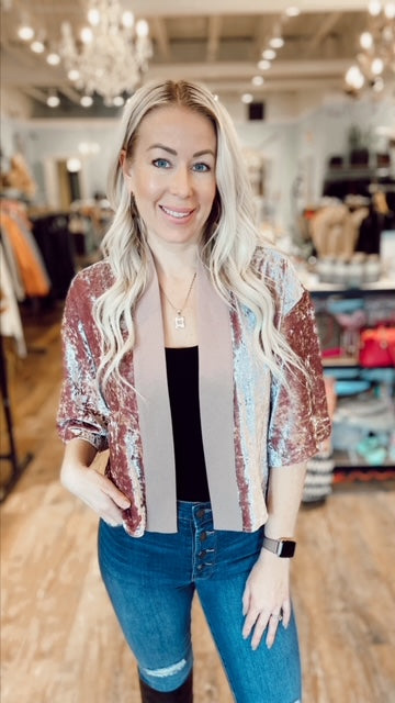 ZARA Velour Kimono (S)
