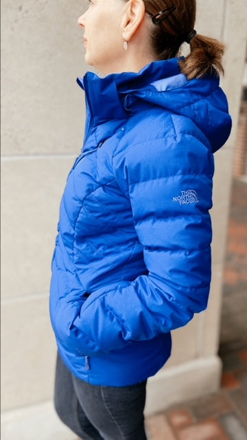 THE NORTH FACE Blue Down Coat (S)