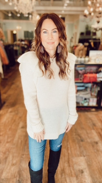 TIGER OF SWEDEN Cream Sweater (M)
