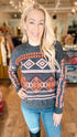 J CREW Grey Print Sweater (Fit S)