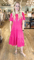 RD STYLE Fuschia Midi Dress