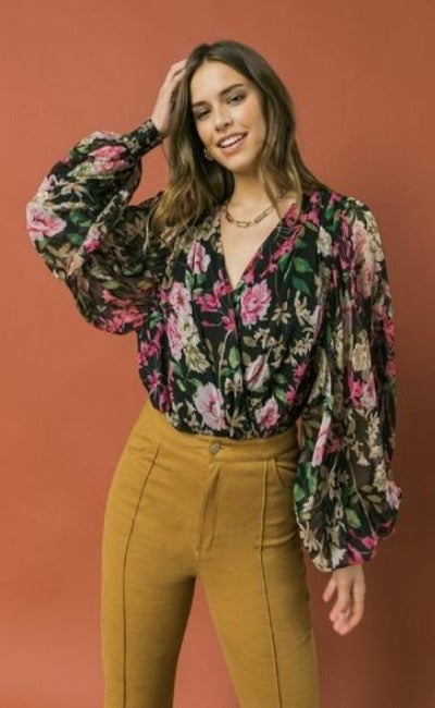 NEW! Floral Bodysuit