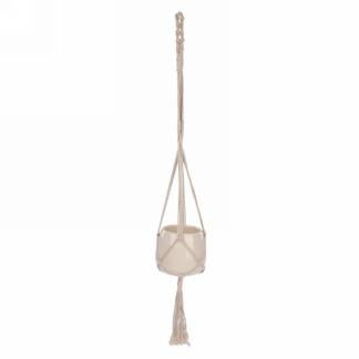 NEW! Hanging Planter with Ivory Pot