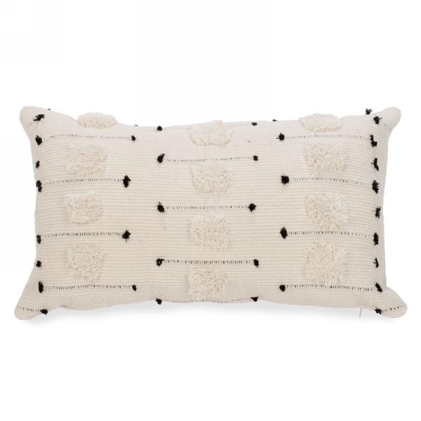 CUSHION - Natural & Black Motif