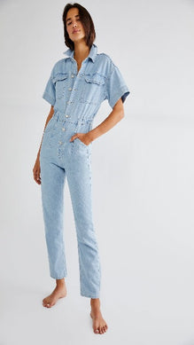 Free People: Marci Denim Jumpsuit