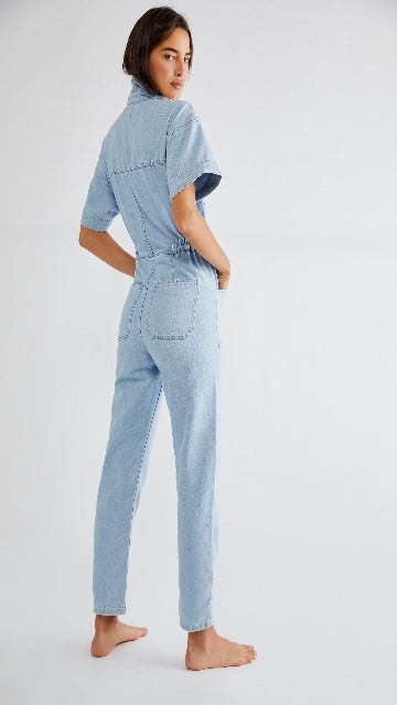Free People: Marci Denim Jumpsuit