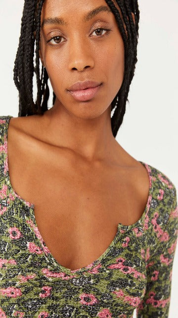 Free People: Ciara Printed Layering Top